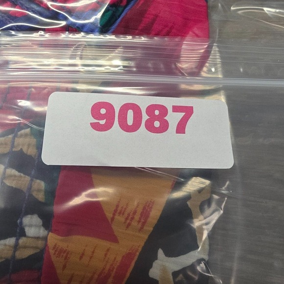 Graff Top Womens XL Abstract‎ Wearable Art Colorful Boxy Vintage USA 80 - Picture 9 of 10